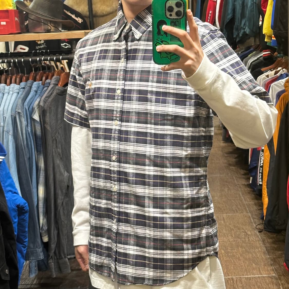 [HI] 폴로 랄프로렌 반팔셔츠 체크그레이 상품이미지3