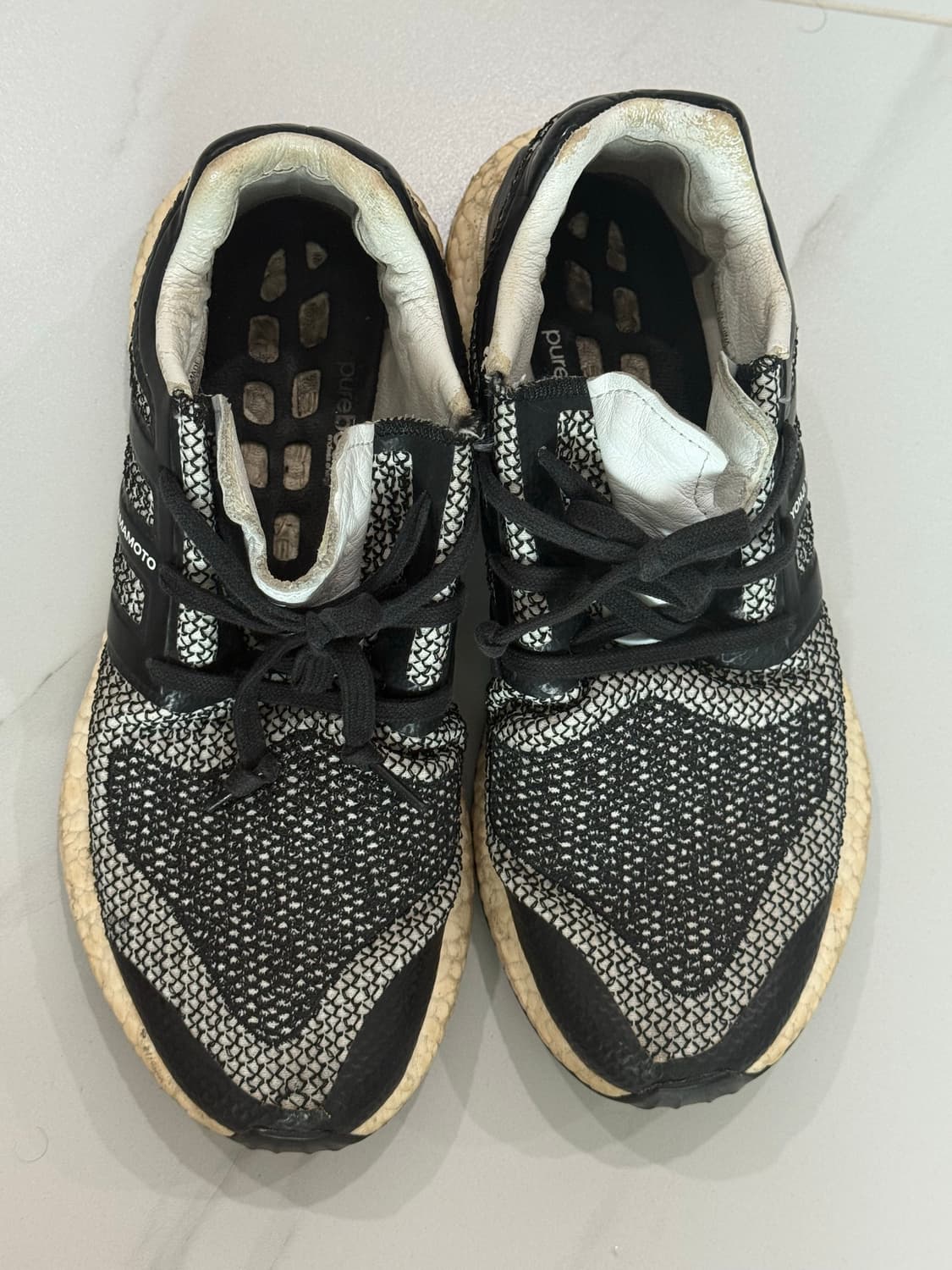 요지야마모토 퓨어부스트 화이트 블랙 255 상품이미지3