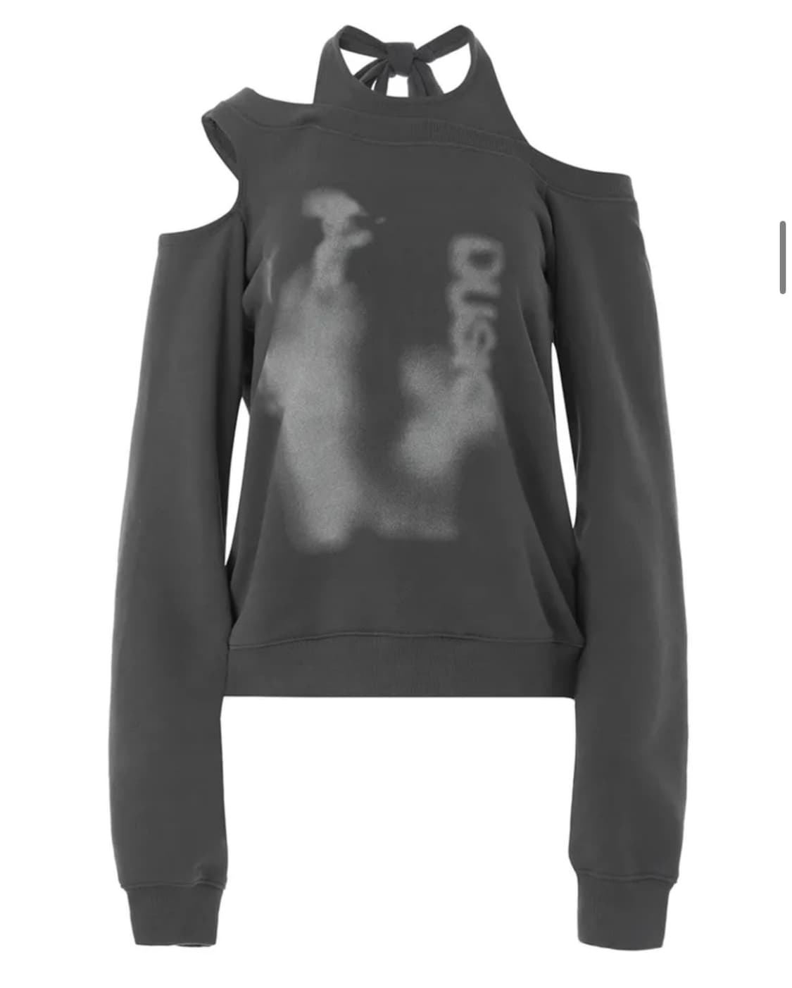 나체 HALTER TIE SWEAT SHIRT CHARCOAL 1사이즈 상품이미지2