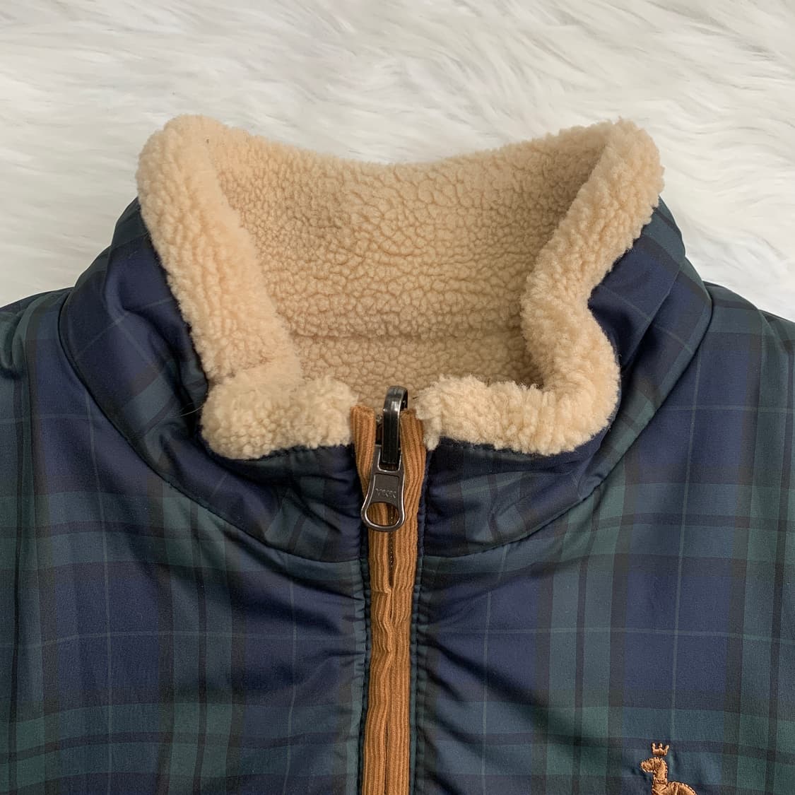 헤지스 키즈 리버시블 체크 플리스 점퍼 1717 상품이미지7