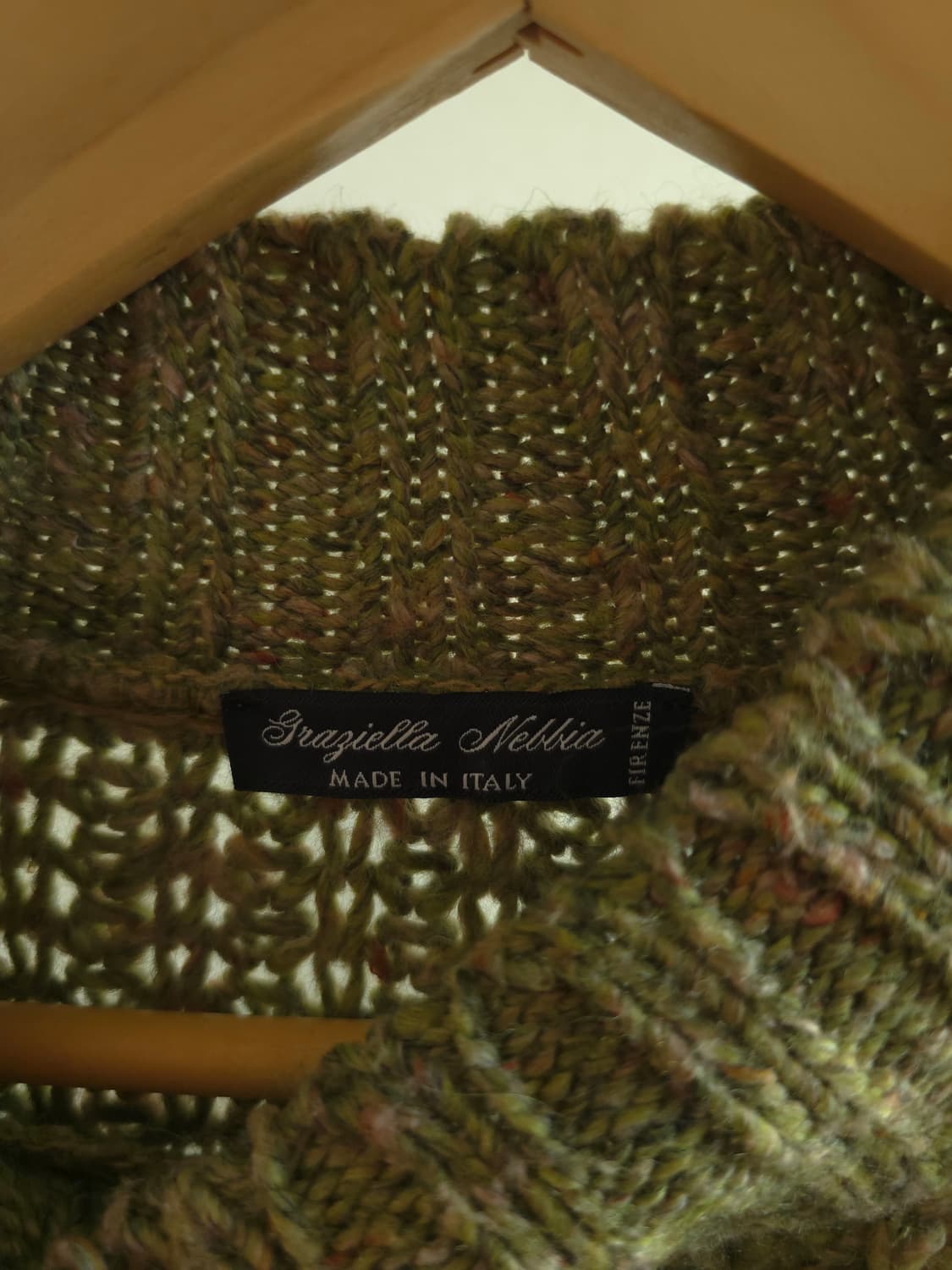 이탈리아 빈티지 울 혼방 케이블 니트  상품이미지2