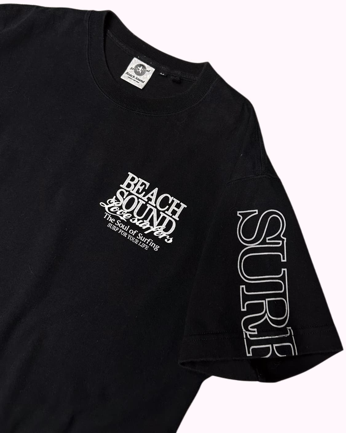BEACH SOUND logo lettering surfer t 상품이미지3