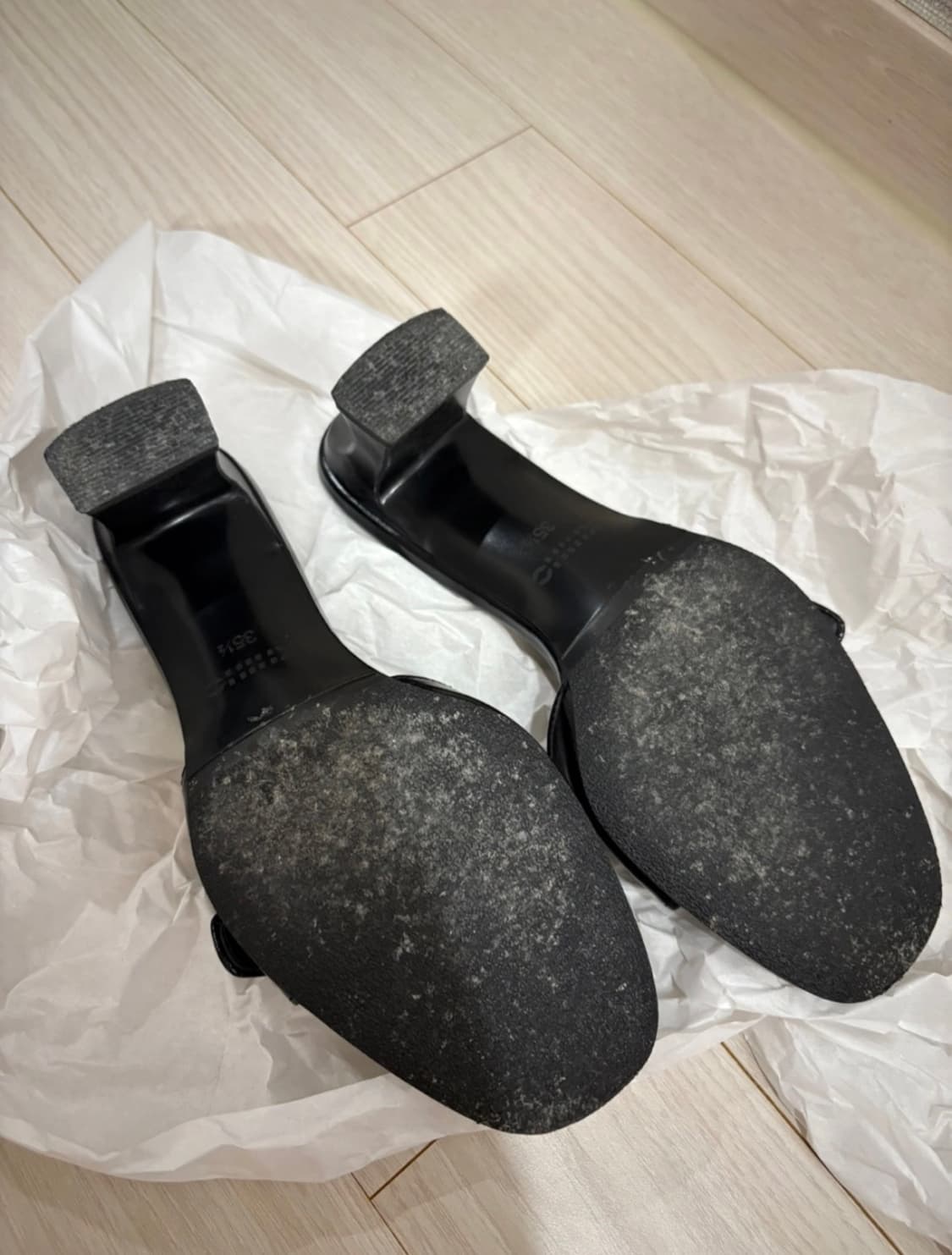 기호 khiho 버클 스트랩 뮬 힐 블랙 225 상품이미지7