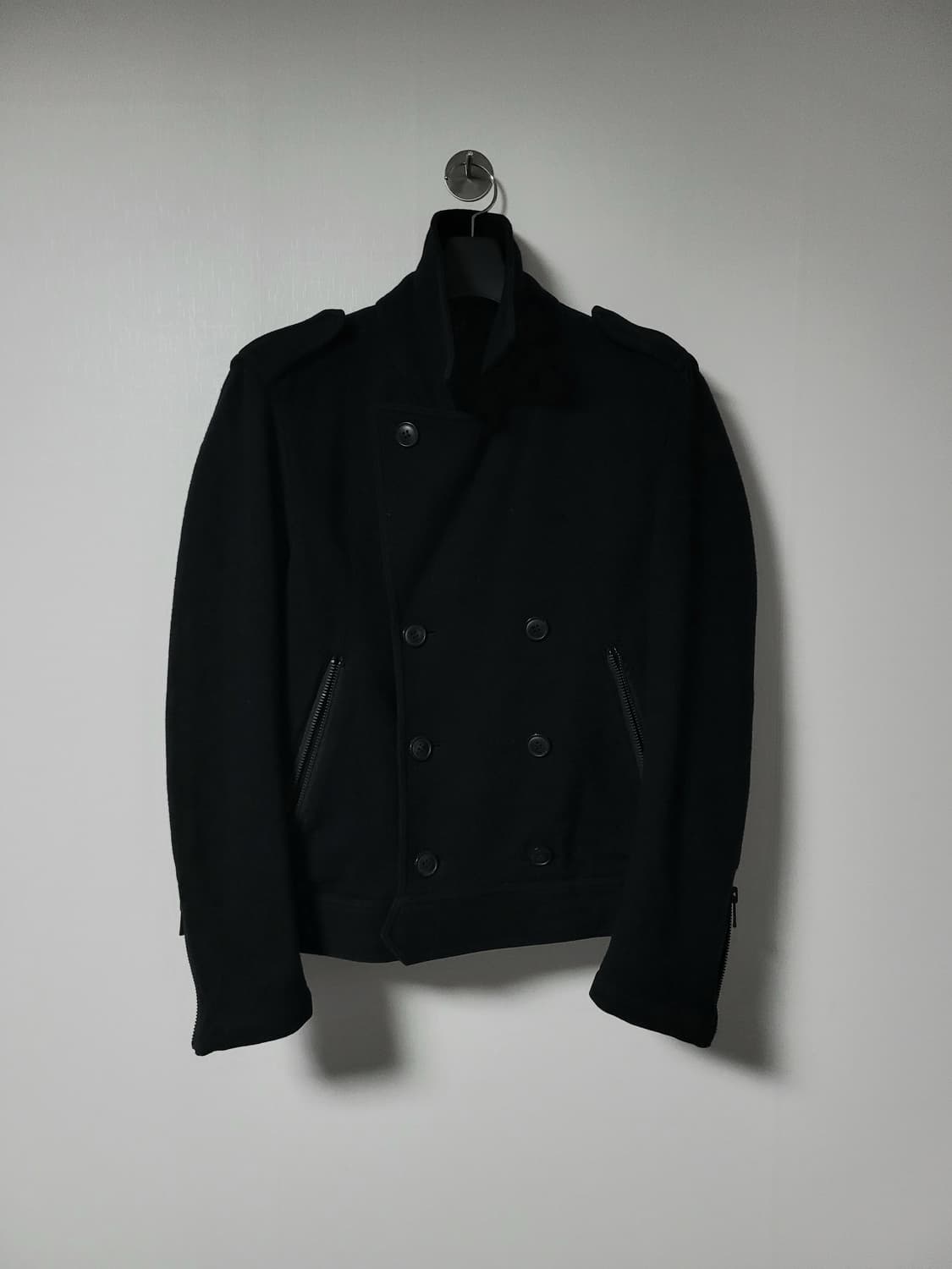 Black barrett 밀리터리 배틀 드레스 피코트 상품이미지1