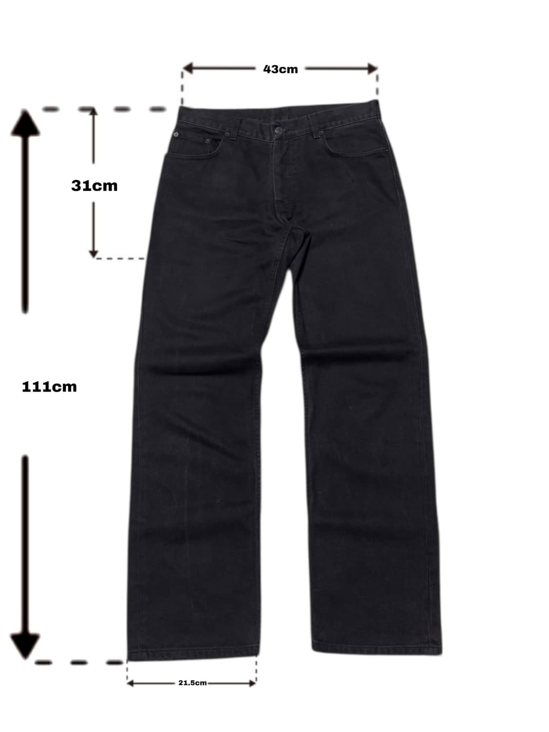 Helmut Lang 블랙 데님 팬츠 상품이미지10