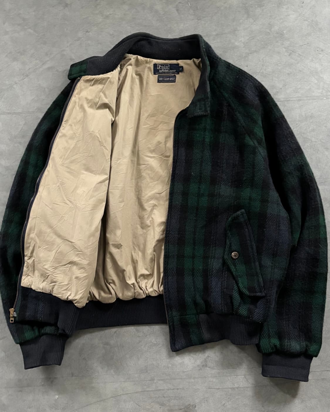 Polo 폴로 80‘s 블랙와치 울 헤링턴 자켓 상품이미지3