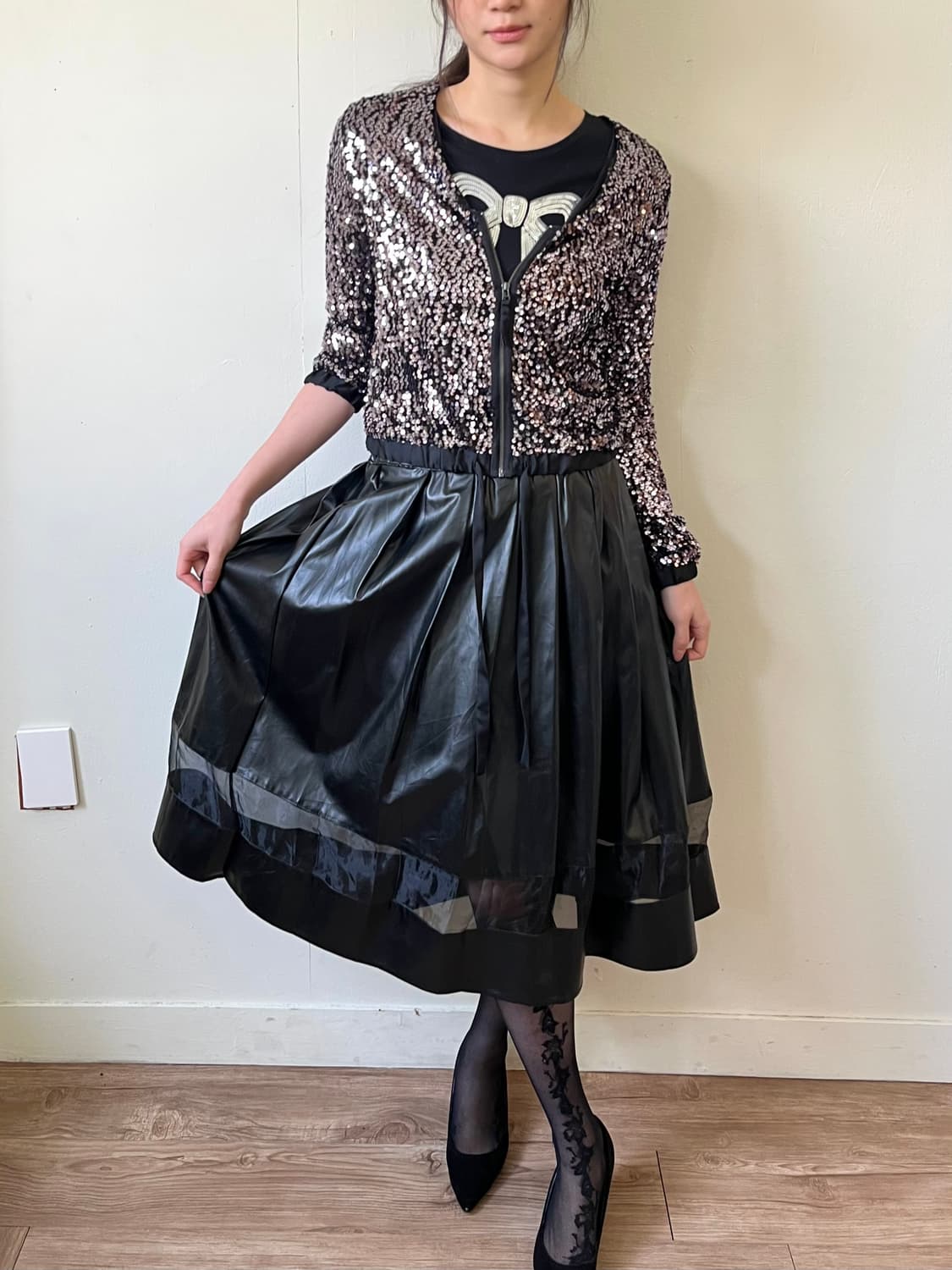 juniowwret 페이크 레더 스커트 상품이미지7