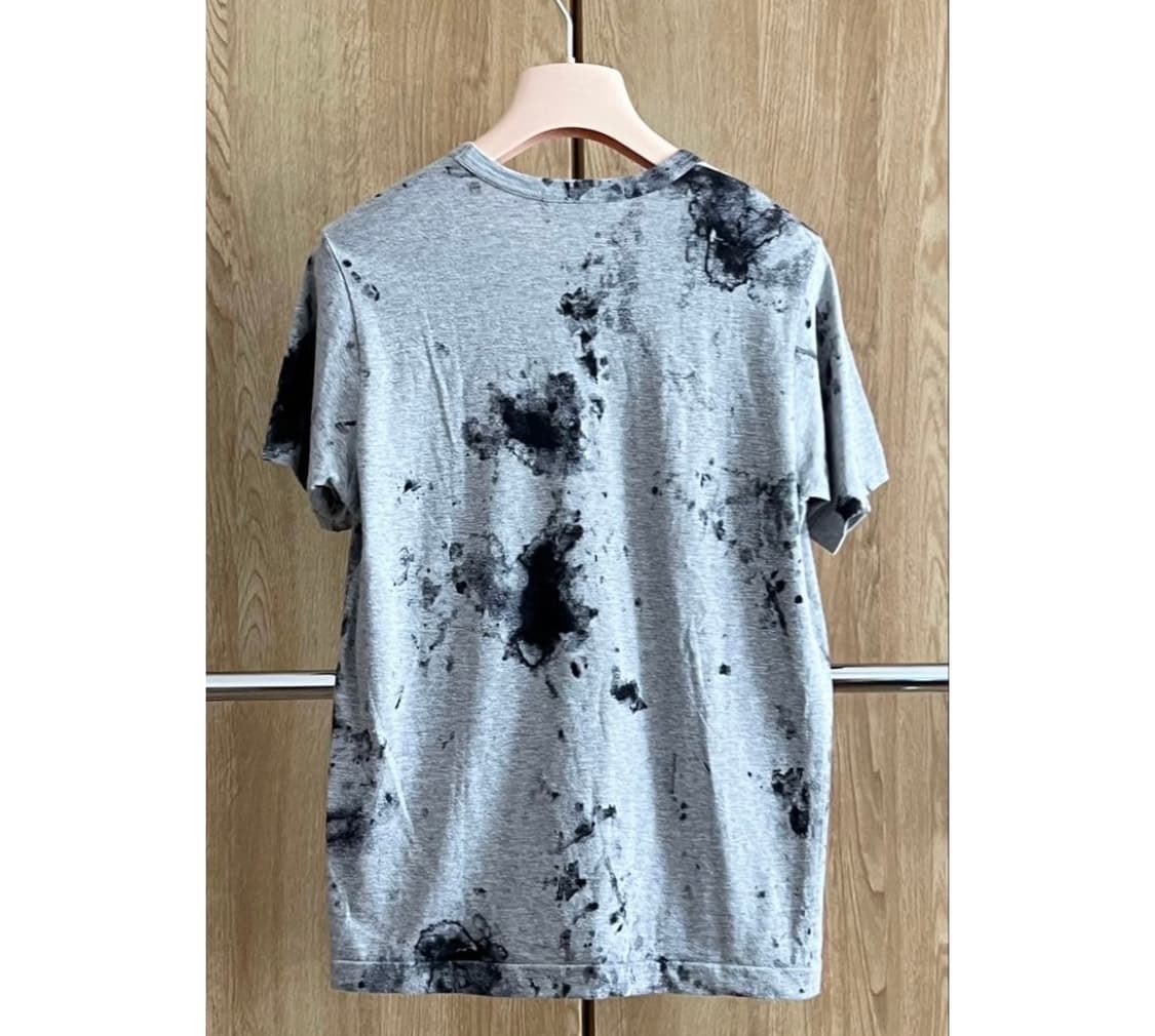 M)COMME des GARÇONS 페인트 가공 무라조메 반팔 티셔츠 상품이미지2