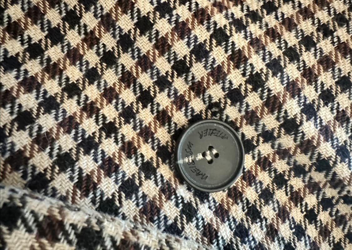 빈티지 체크 롱코트 상품이미지3