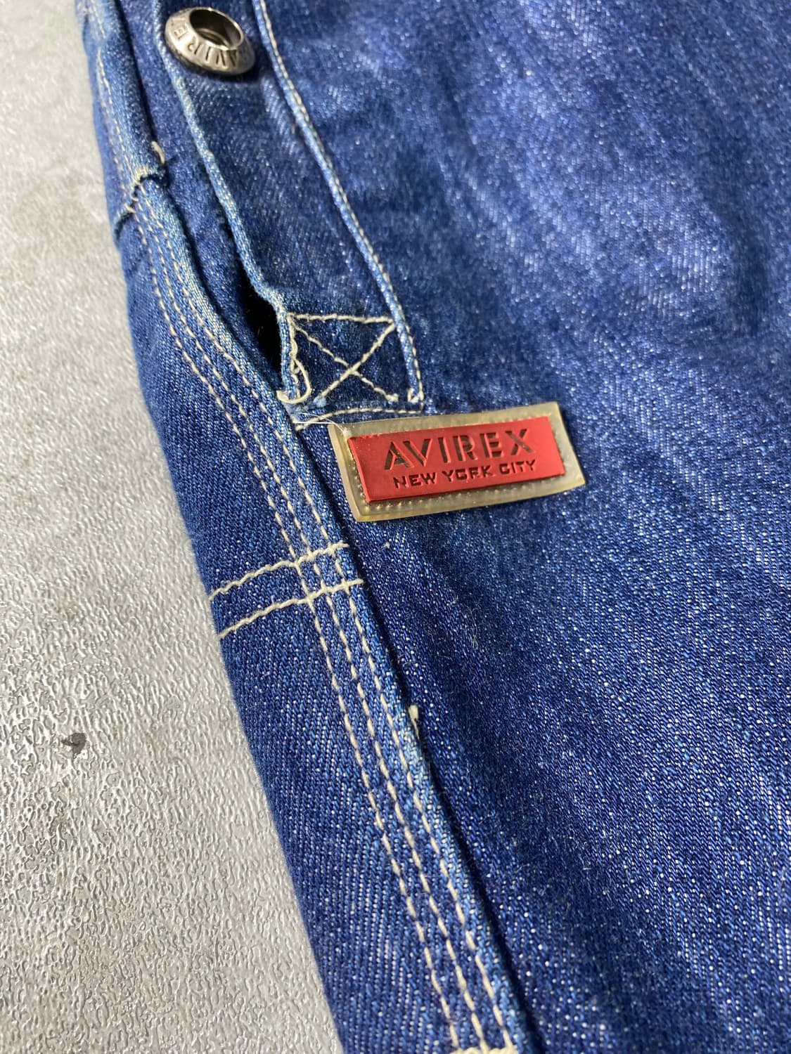 [38] 90s Avirex 아비렉스 루즈 와이드 핏 데님팬츠 상품이미지4