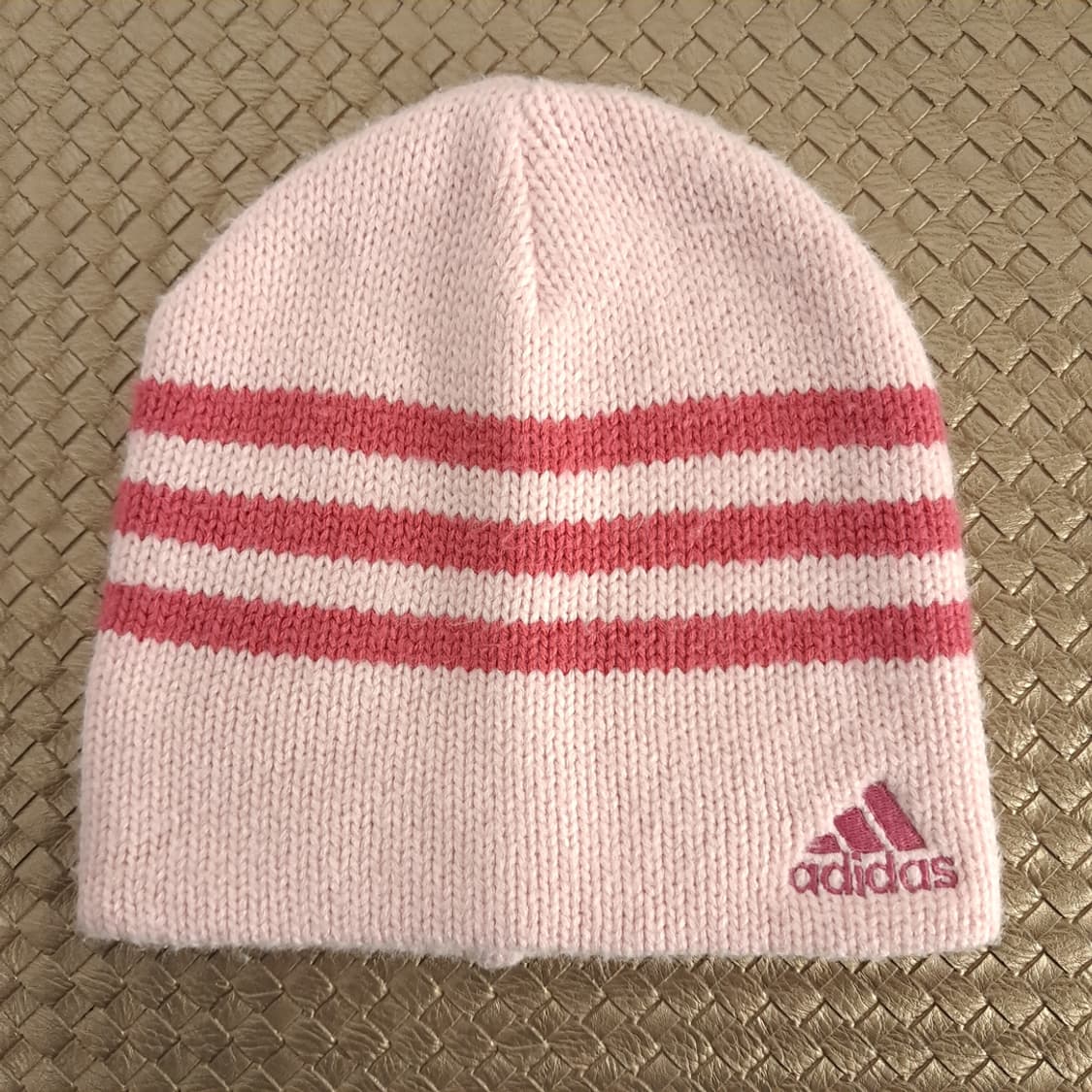 Adidas Pink Stripe Knit Beanie P1994 상품이미지5