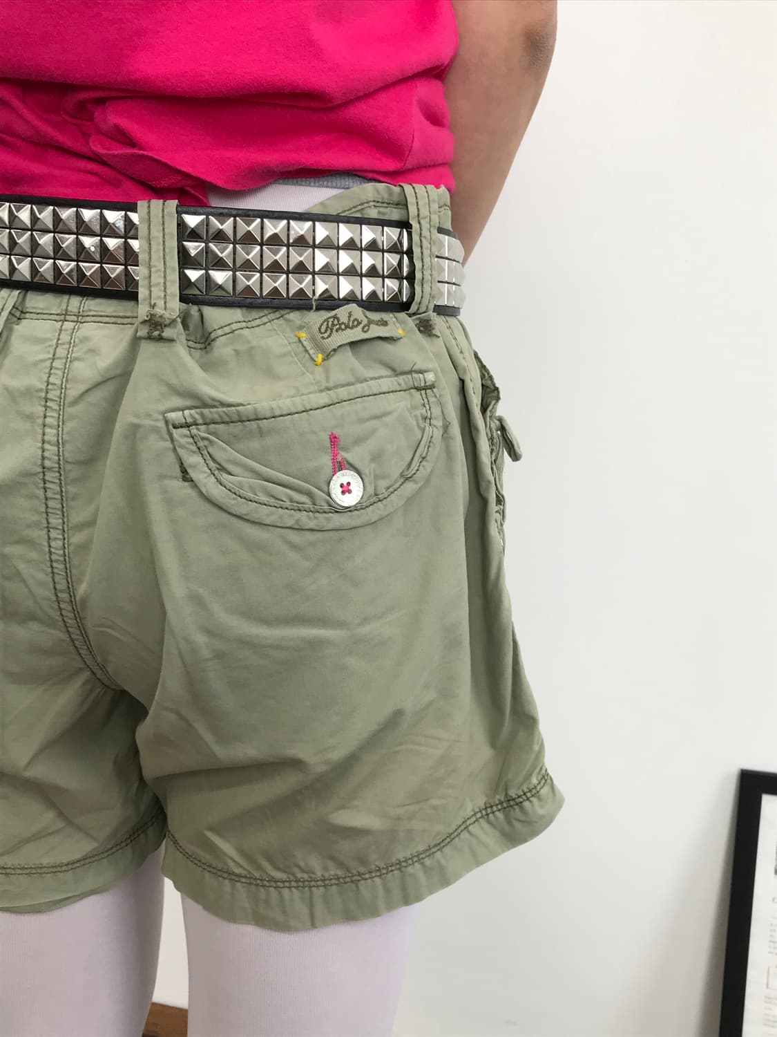 Polo Jeans Olive Green Cargo Mini Shorts 상품이미지4