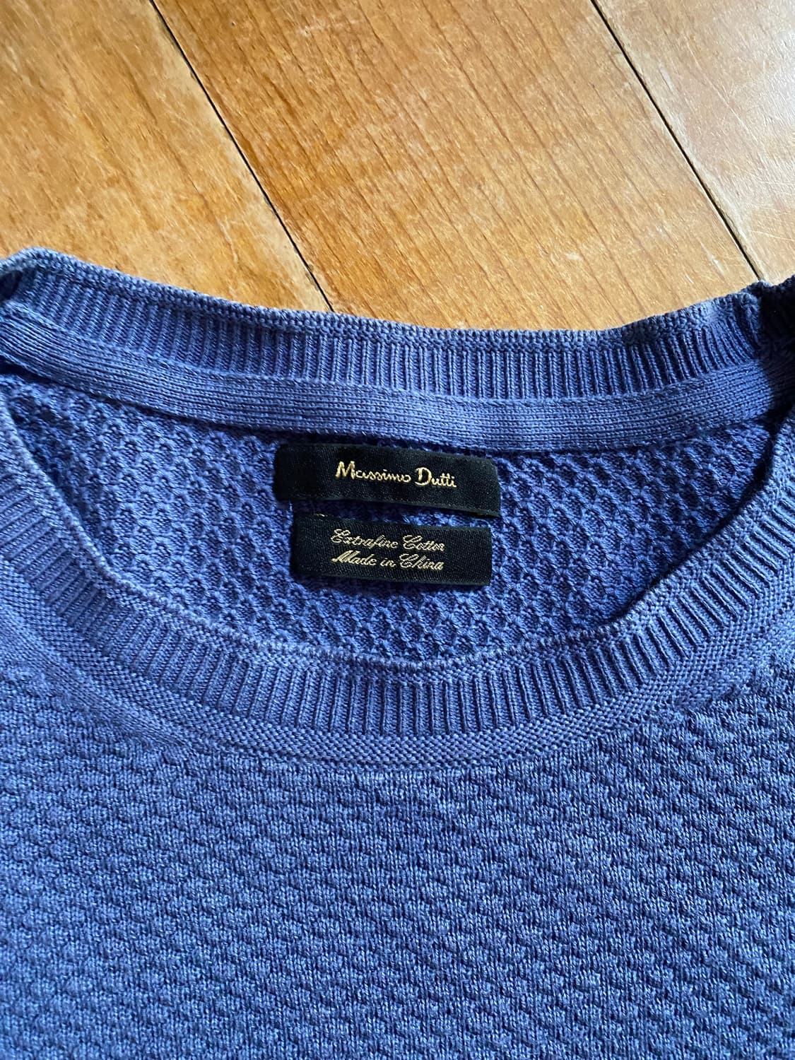 Massimo Dutti 남성 엑스트라 파인 코튼 니트(105) L 상품이미지4