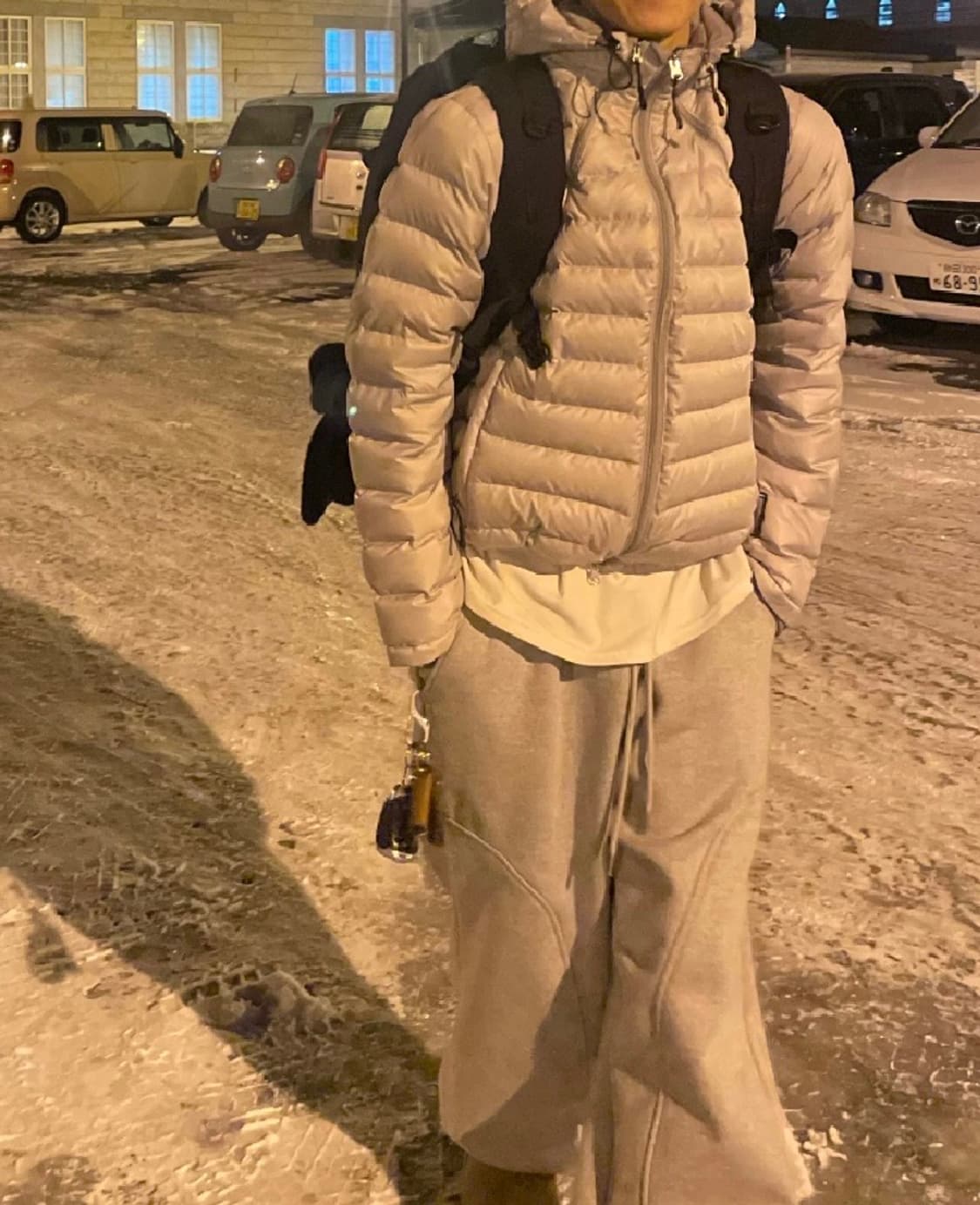 왓츠더유즈 경량패딩 그레이 M 상품이미지6