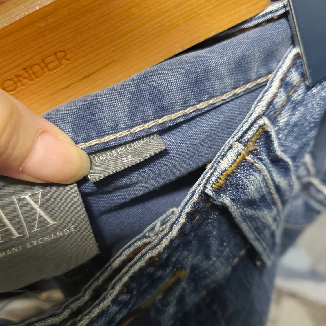 아르마니익스체인지 빈티지 스타일 데님 청바지  상품이미지5