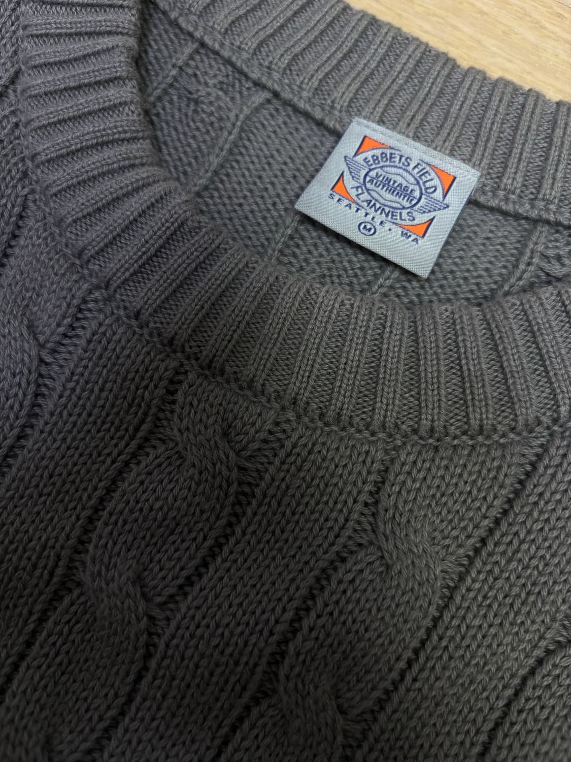 Ebbets Field Flannels 케이블 크루넥 니트 상품이미지5
