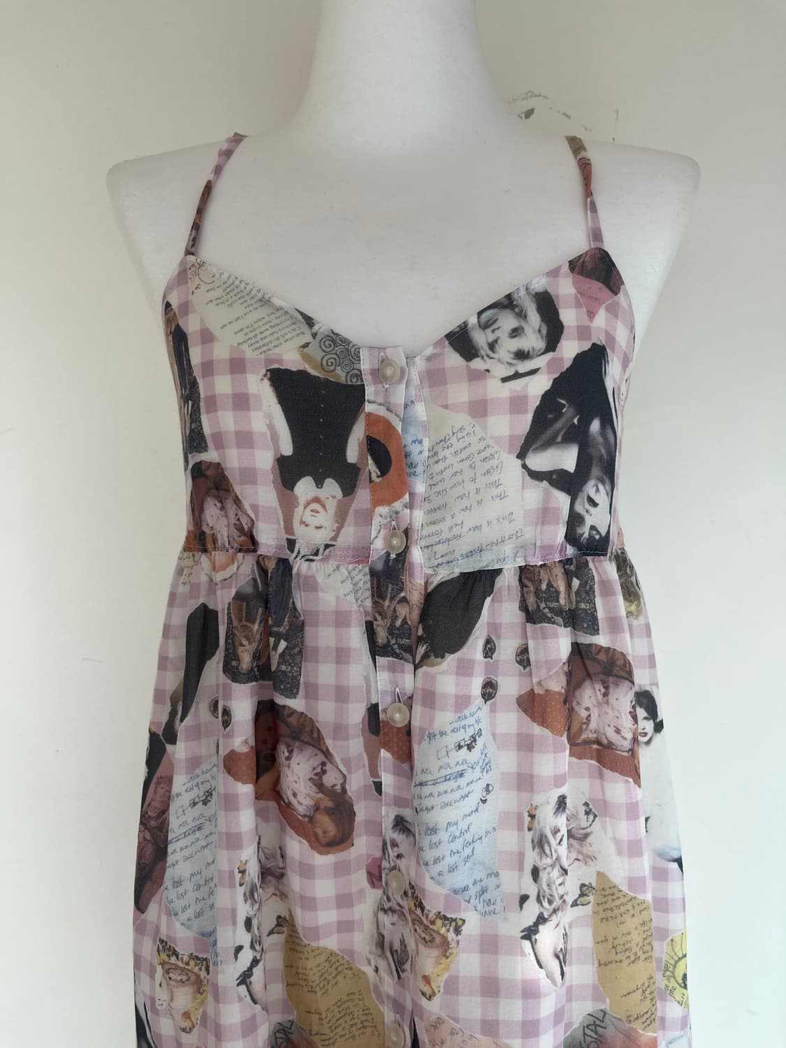 (새상품) 히스테릭 글래머 코트니 러브 그래픽 슬립 버튼 드레스 원피스 상품이미지5