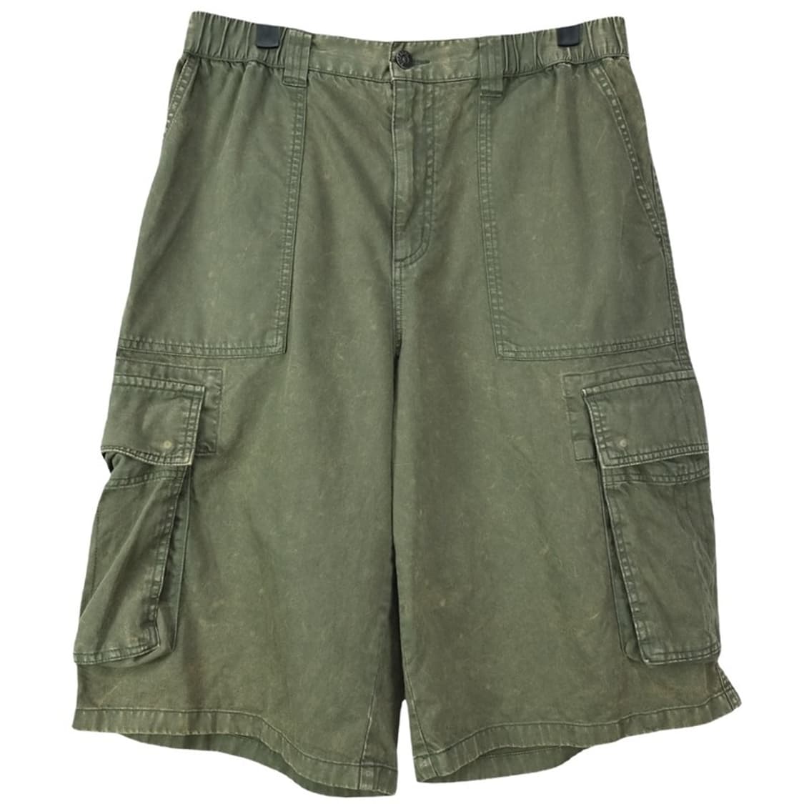 [버커루] 빈티지 가공 카고 버뮤다 팬츠 와이드 반바지 M20216 상품이미지2