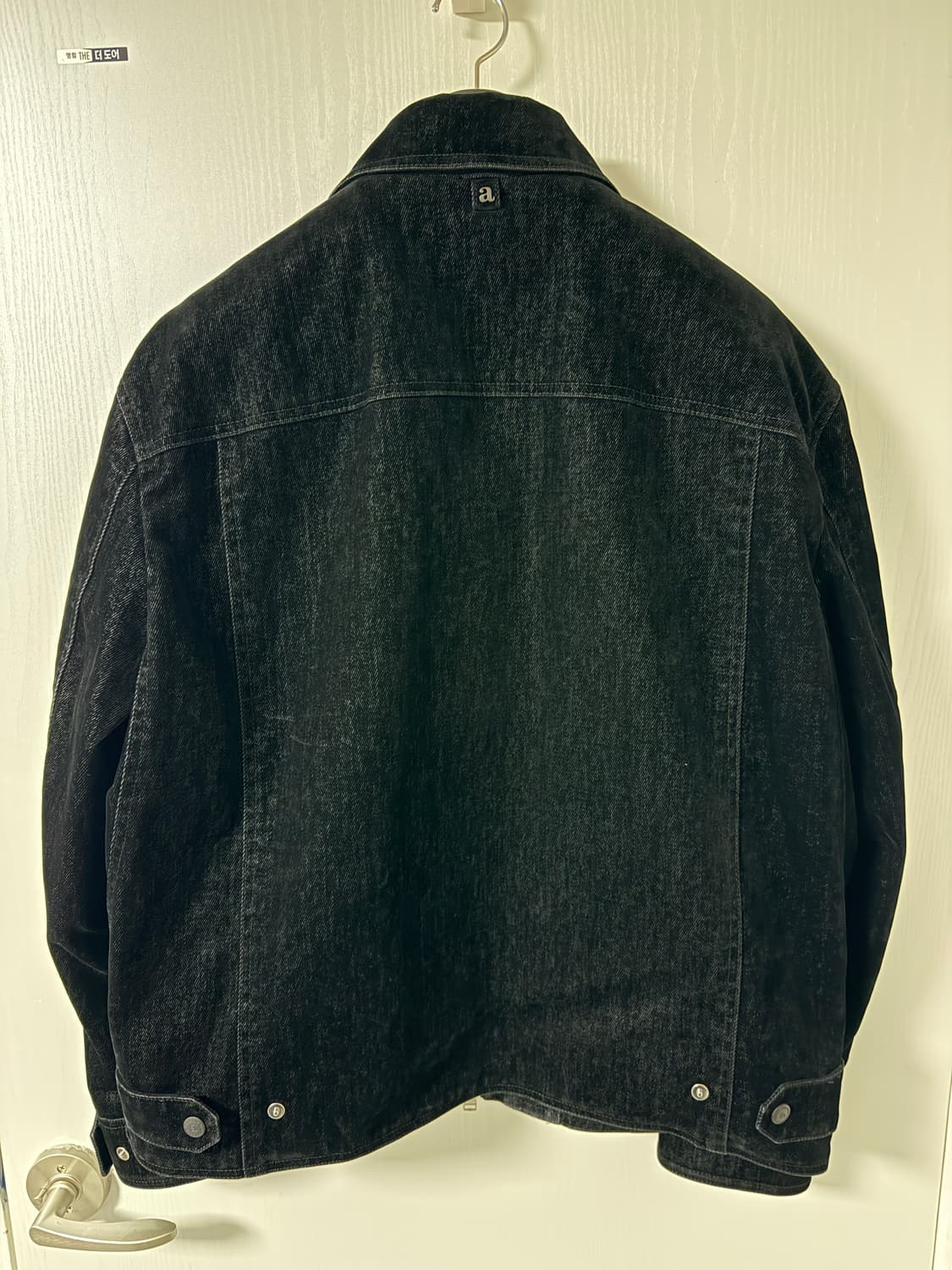 알레그리 25FW 블랙《Velour Denim》카라넥 트러커 점퍼 52 상품이미지3