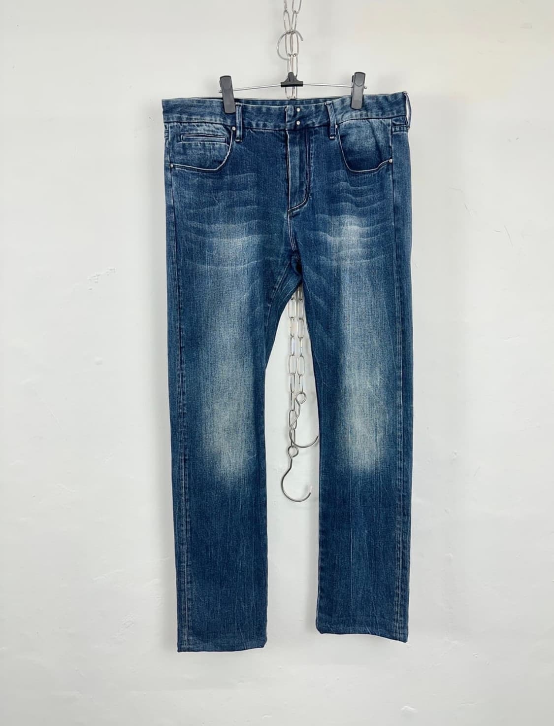 엠포리오 아르마니 블랙 로고 디테일 데님 34 상품이미지4