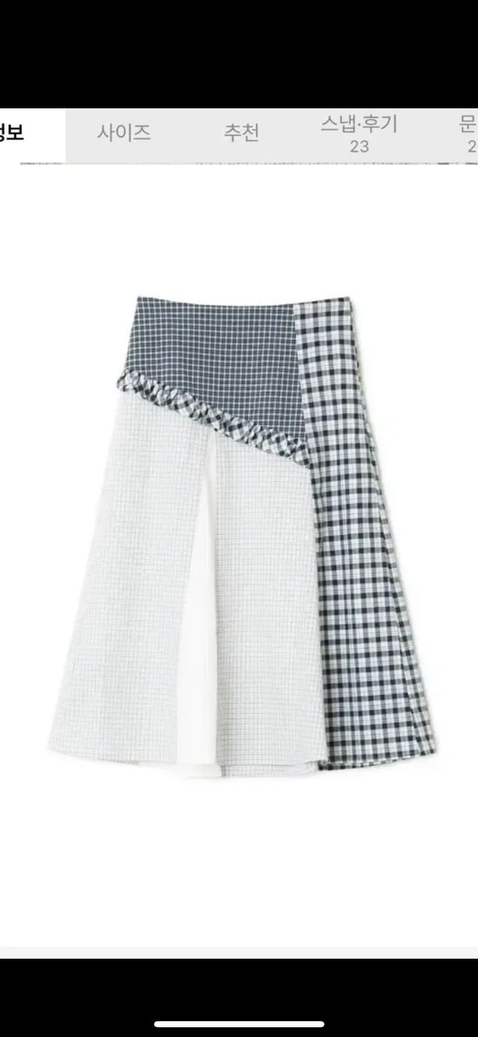 Mixed Check Long Skirt/NAVY/S 상품이미지4
