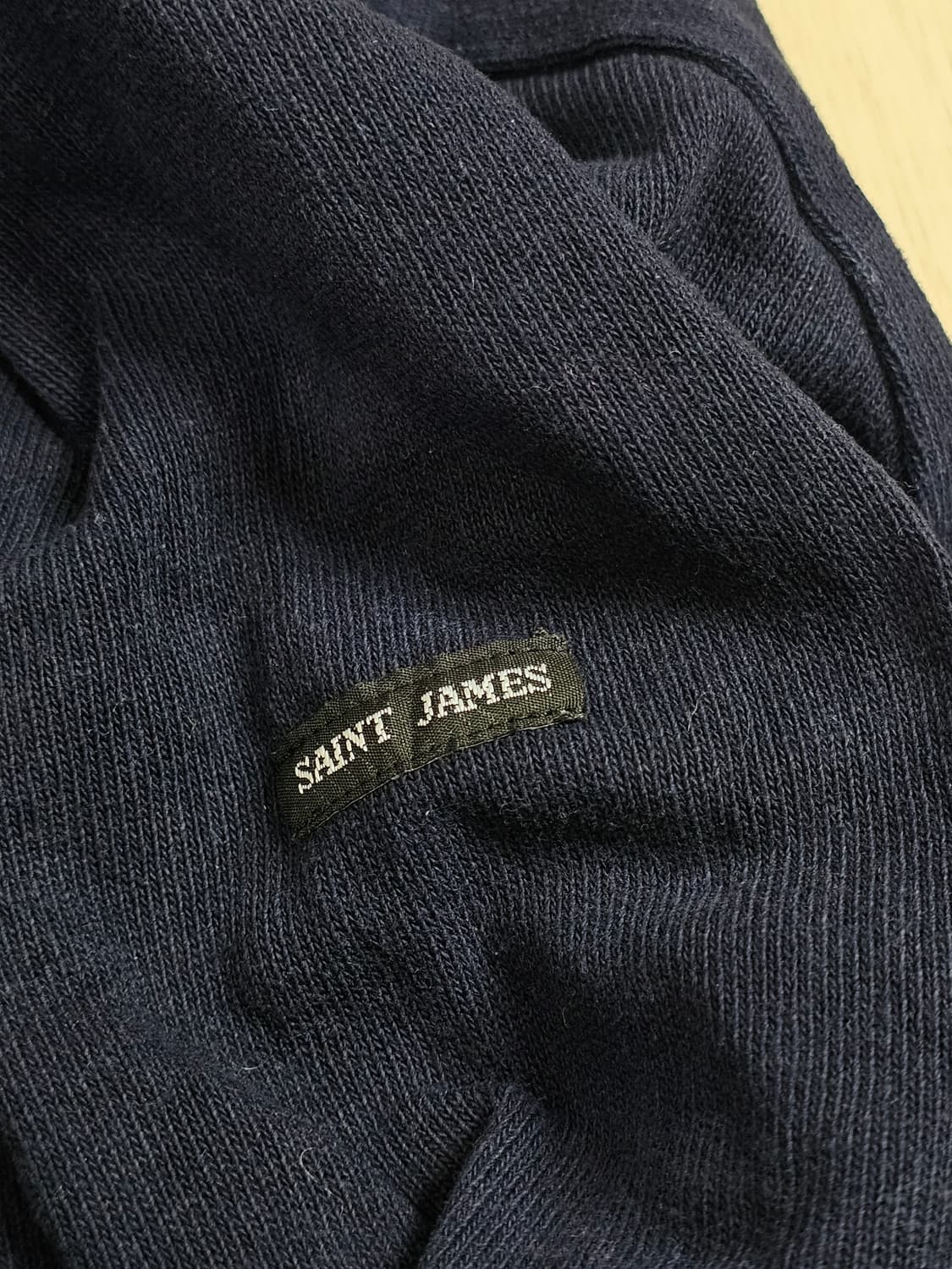 [택 T5 / 남성 100 추천] 세인트제임스 네이비 엘보우 패치 긴팔  상품이미지4