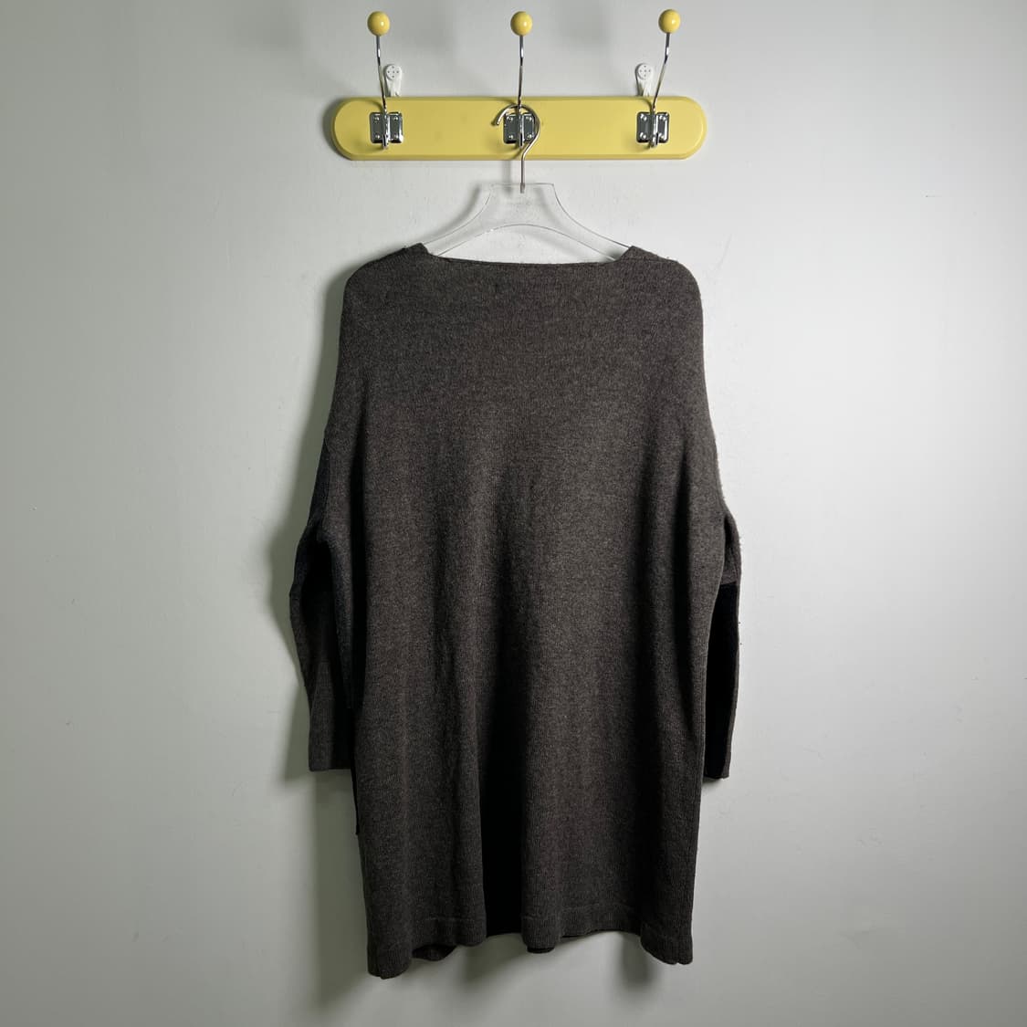 Y's 요지 야마모토 컬러 블록 비대칭 울 니트 튜닉 상품이미지2