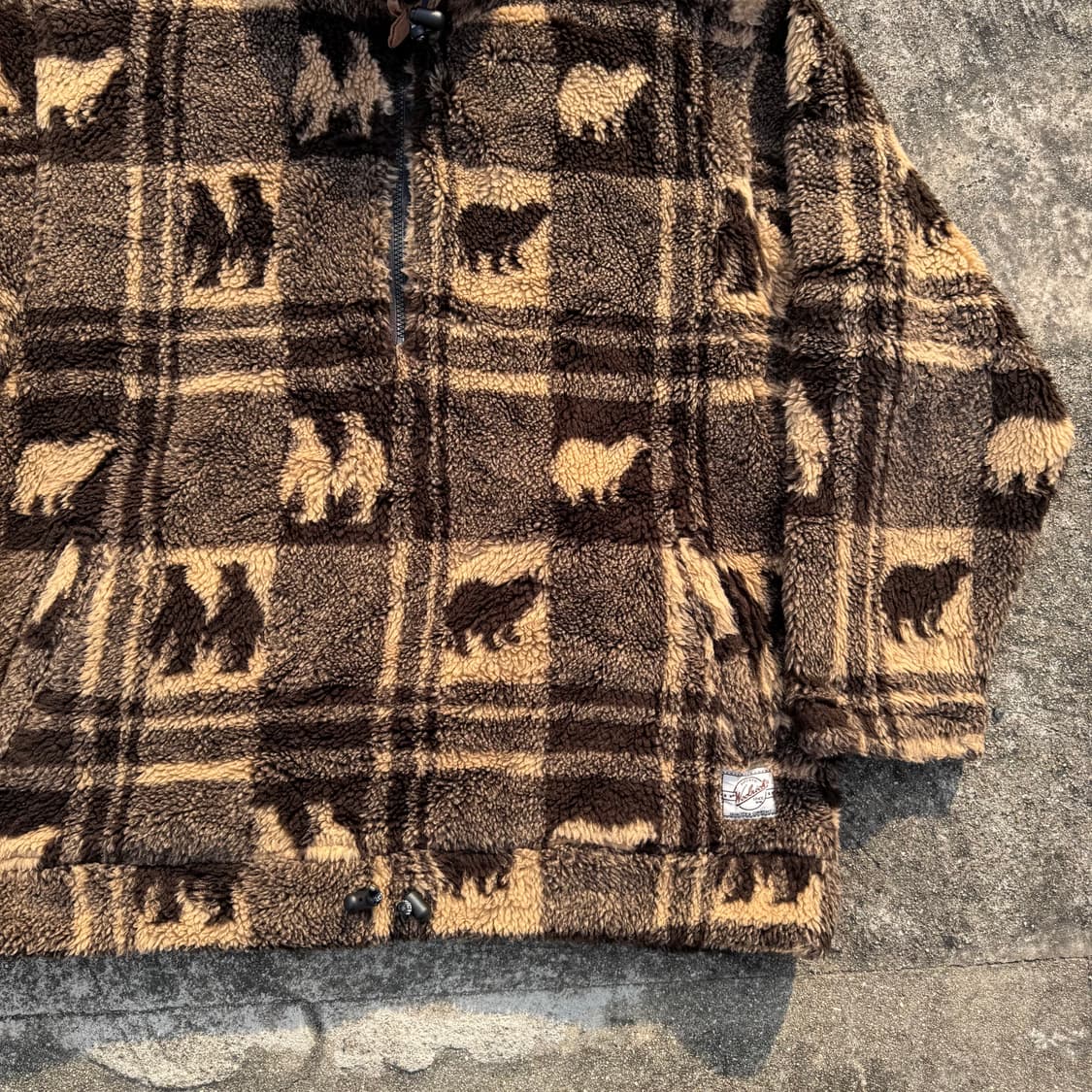 [L~XL] Woolrich 울리치 후리스 하프집업 자켓 상품이미지5