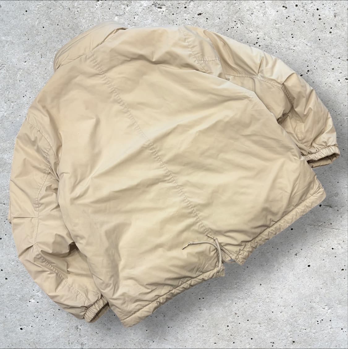 [S] 코닥 피쉬테일 구스 다운 베이지 패딩 점퍼 B759 상품이미지2