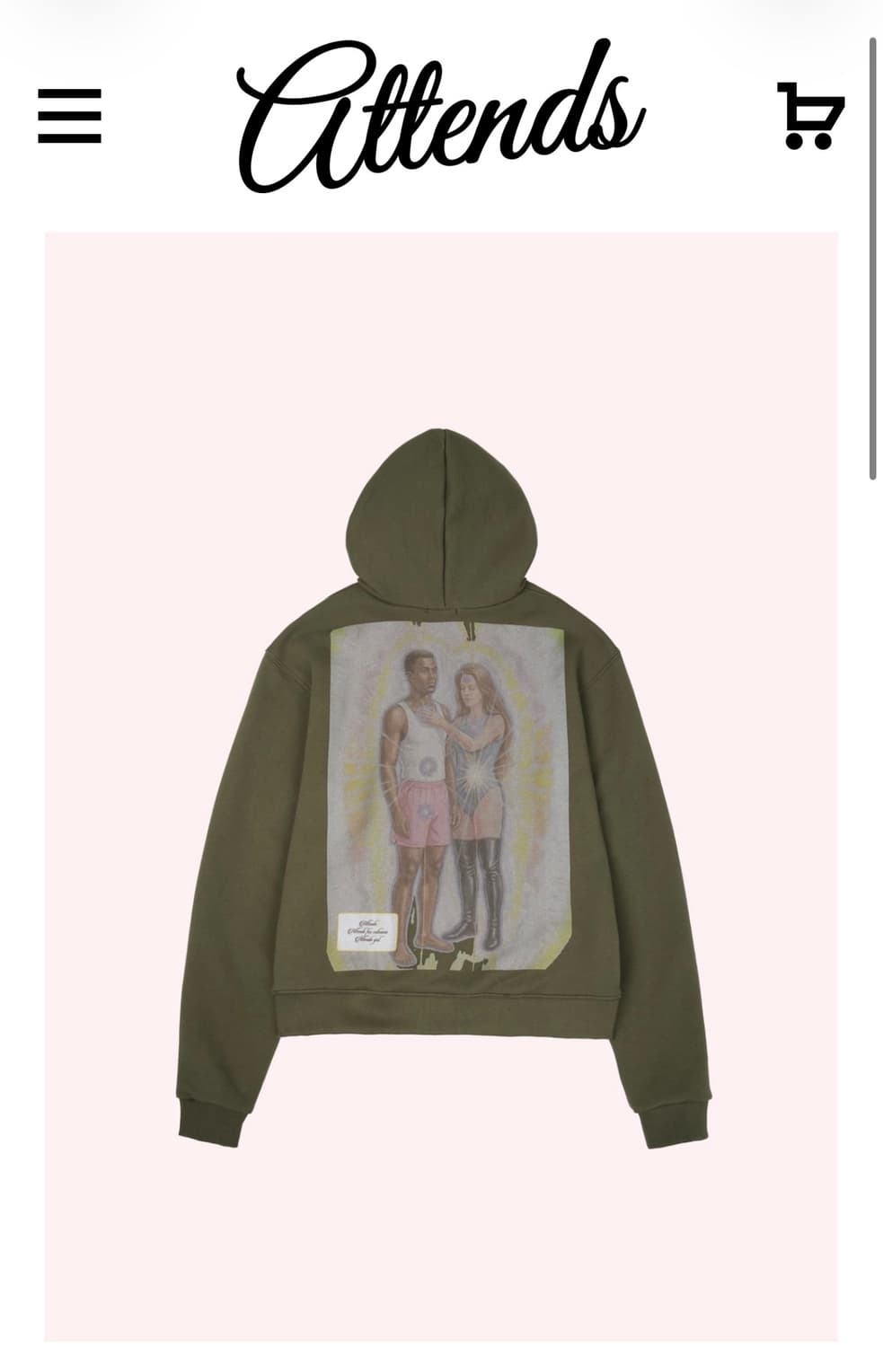 Attends Control your mind hoodie 상품이미지1