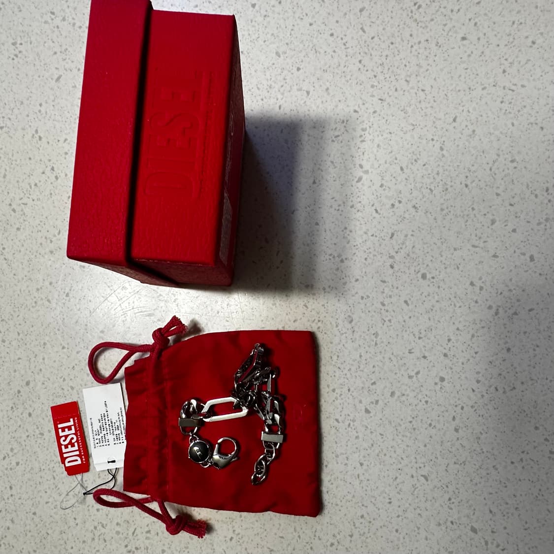 디젤 L 체인 스테인리스 스틸 팔찌 상품이미지1