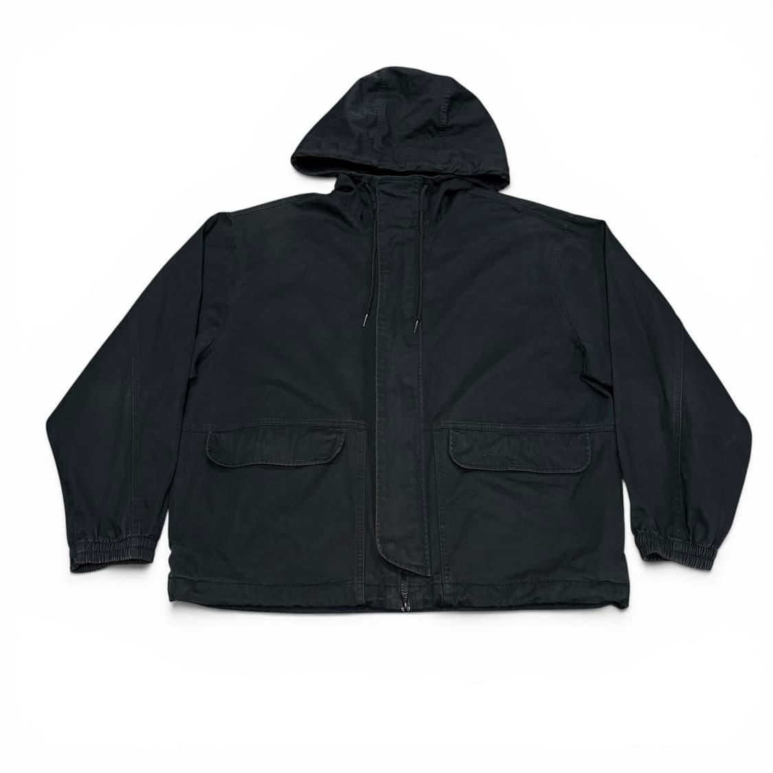 L 코드그라피 블랙 투웨이 숏 야상자켓 상품이미지1