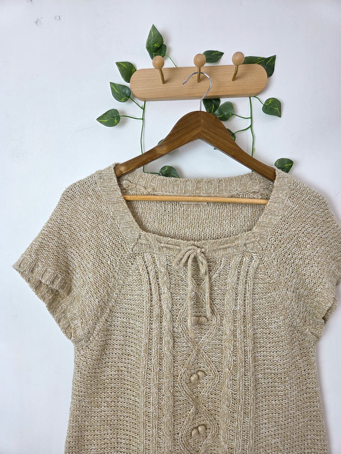 maple feel 모리 반팔 니트 상품이미지2