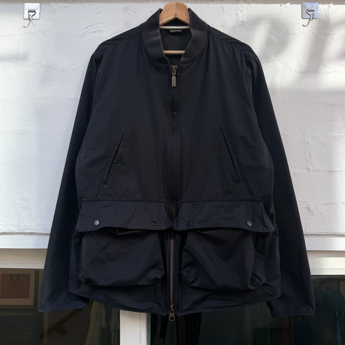 Barbour 바버 캠버 캐주얼 플랩포켓 블루종 자켓 L 상품이미지1