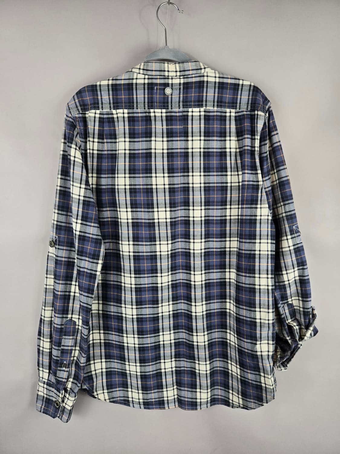 [무료배송]슈퍼드라이 M 남성 차이나카라 체크 긴팔 셔츠 상품이미지5