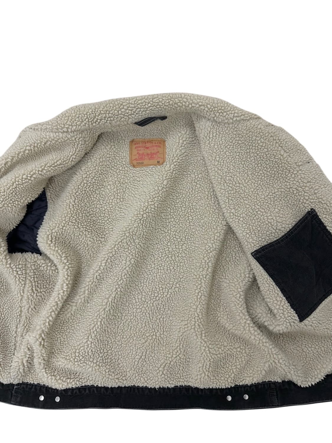 00년대 리바이스 코듀로이 골덴 쉐르파 자켓 블랙 (M~XL) 상품이미지9
