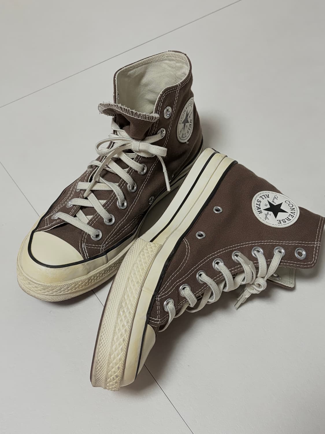 CONVERSE 컨버스 척 70 하이 초콜릿 브라운 (245 US6.5) 상품이미지1