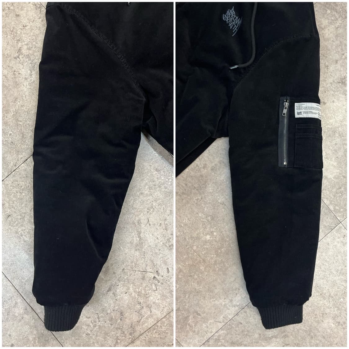 브라운브레스 코듀로이 후드 자켓 블랙 XL #csz2261 상품이미지7