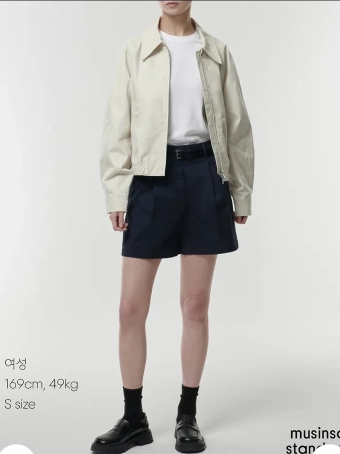 무신사 musinsa 스탠다드 블루종 M 상품이미지3