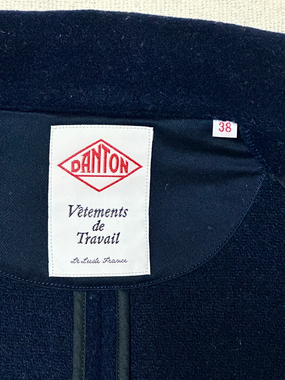 DANTON 단톤 울 하프코트 여성용 38사이즈 네이비 상품이미지4