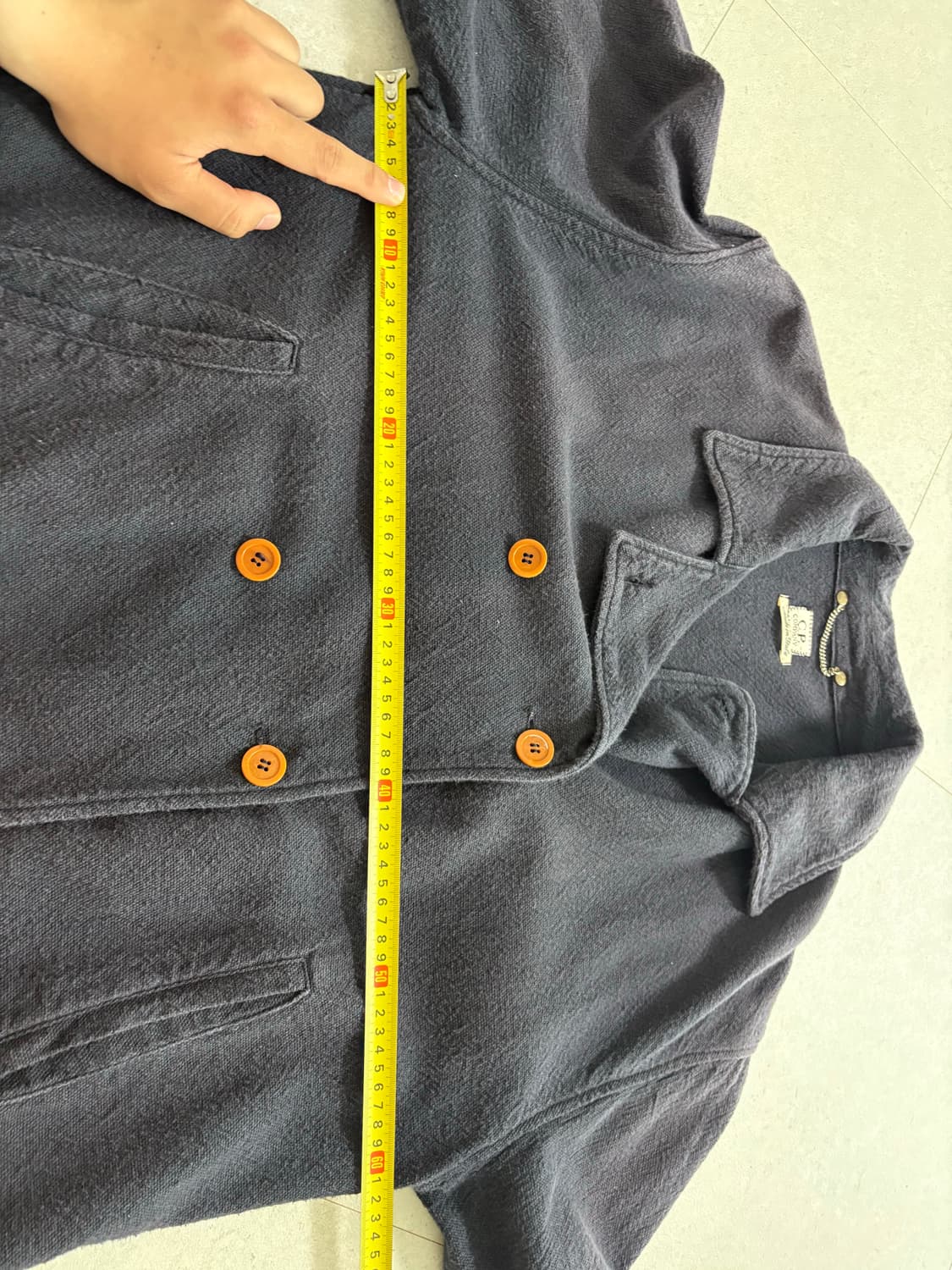 90s CP Company 더블 브레스티드 피코트 네이비 상품이미지6