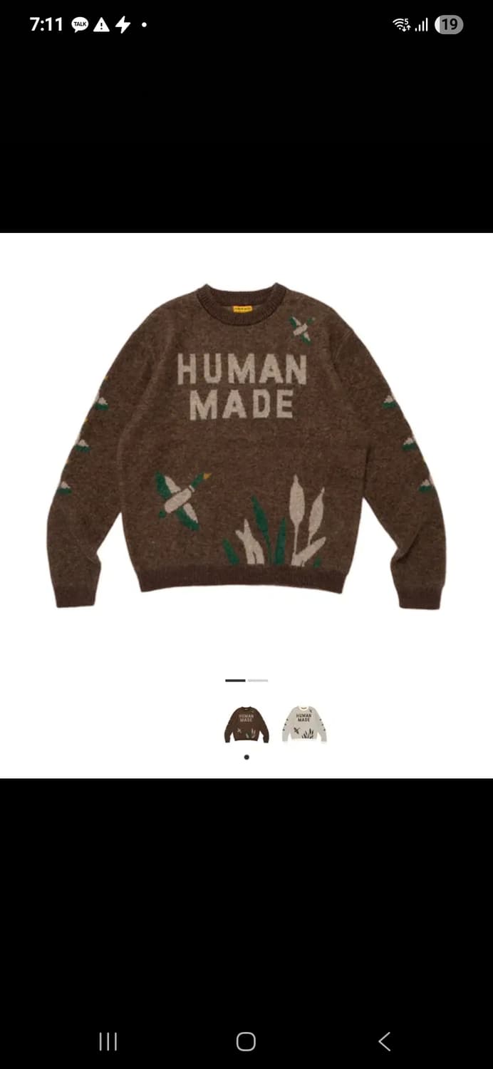 휴먼메이드 25FW 모헤어 니트 xxl 상품이미지1