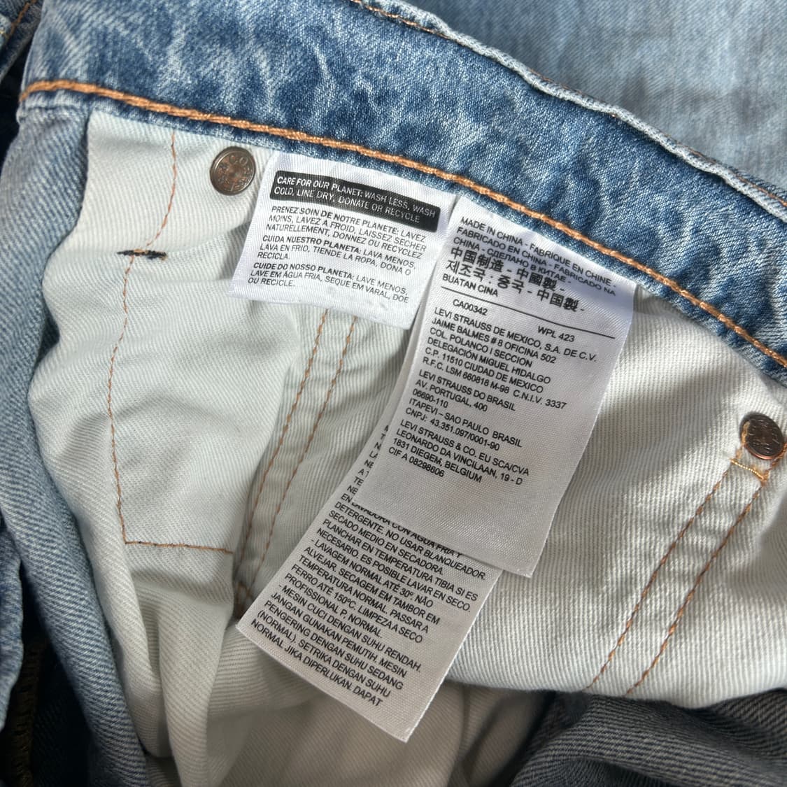 리바이스 502 레귤러 테이퍼드 핏 34 32 상품이미지4