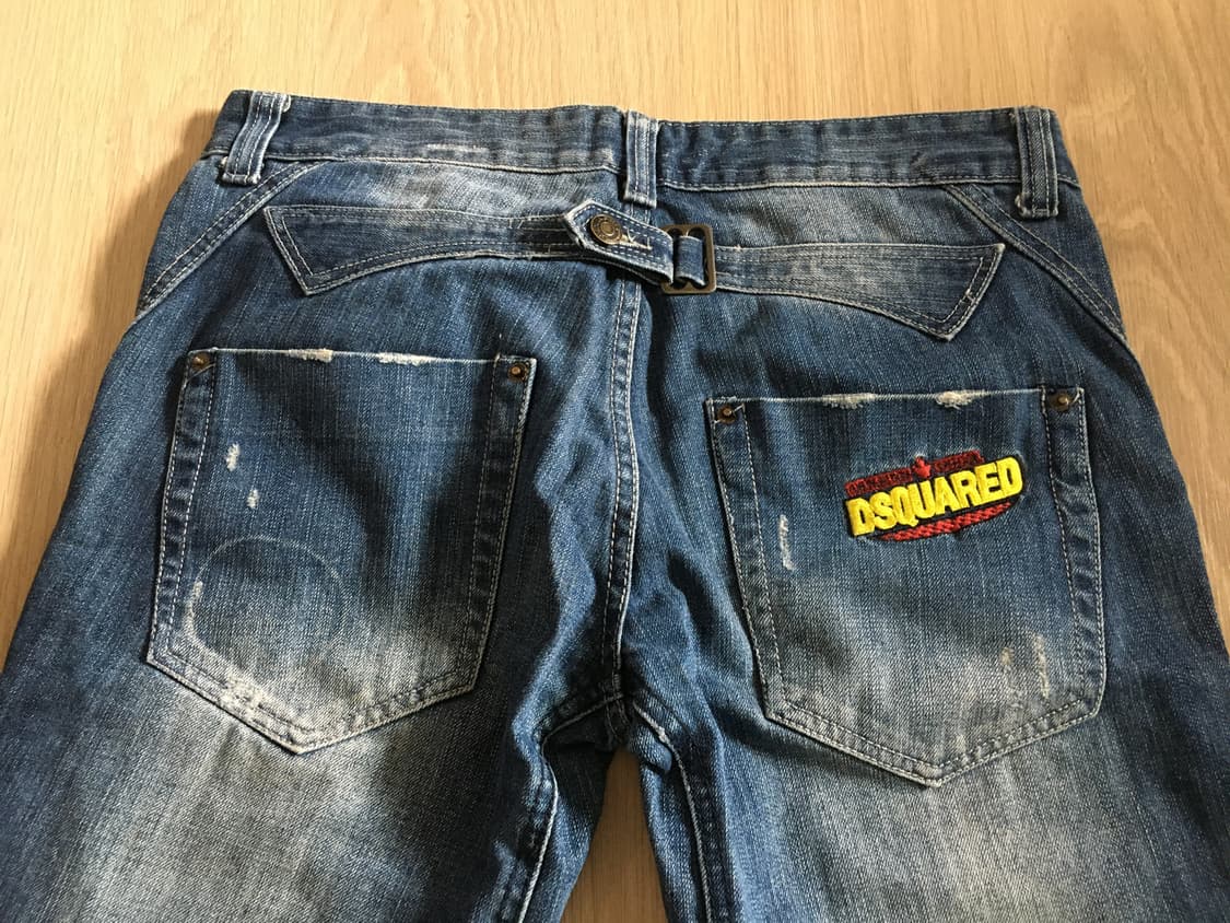 디스퀘어드 Dsquared2 자수 포인트 빈티지 데님 팬츠 34 상품이미지1