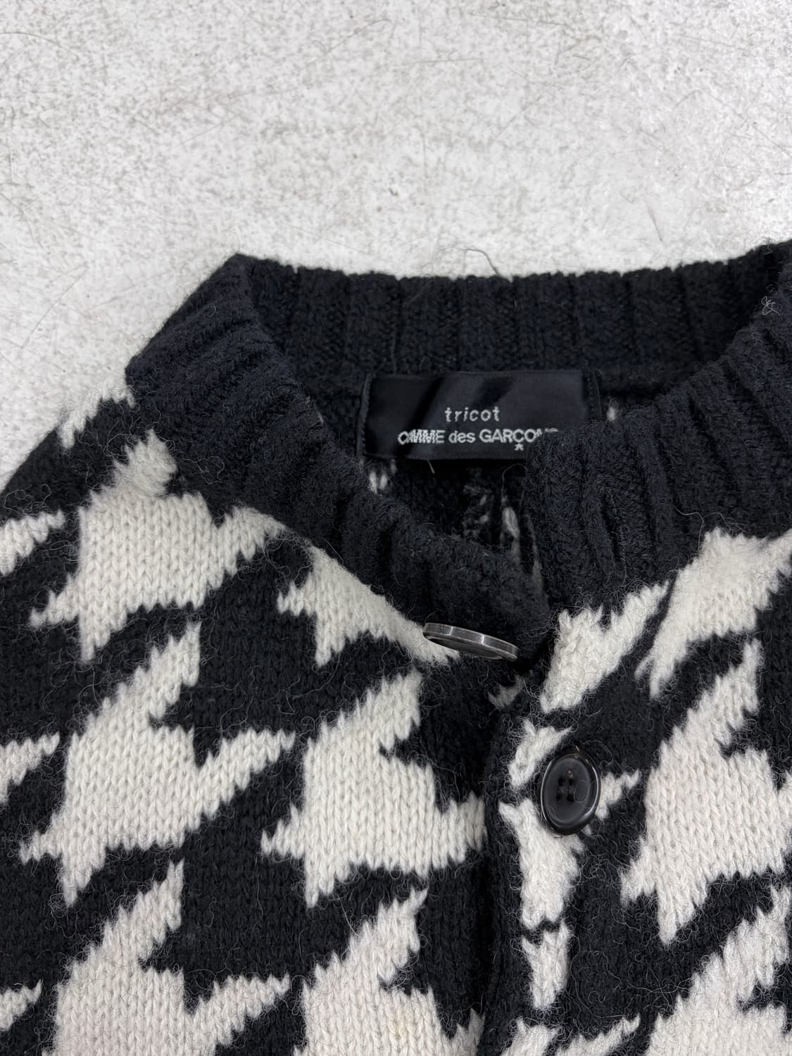 2000‘s 꼼데가르송 울 패턴 자켓 상품이미지5