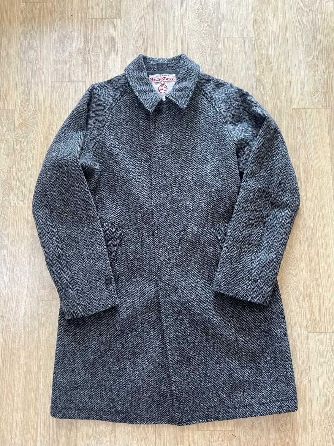 빔즈플러스 해리스트위드 헤링본 발마칸 코트 L 상품이미지2