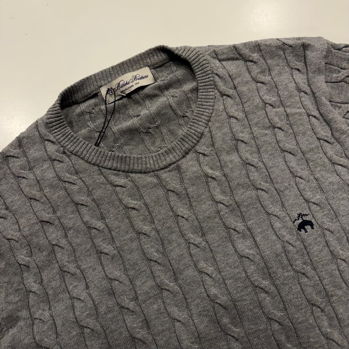 [L] 브룩스 브라더스 케이블 니트 스웨터 C980 상품이미지3