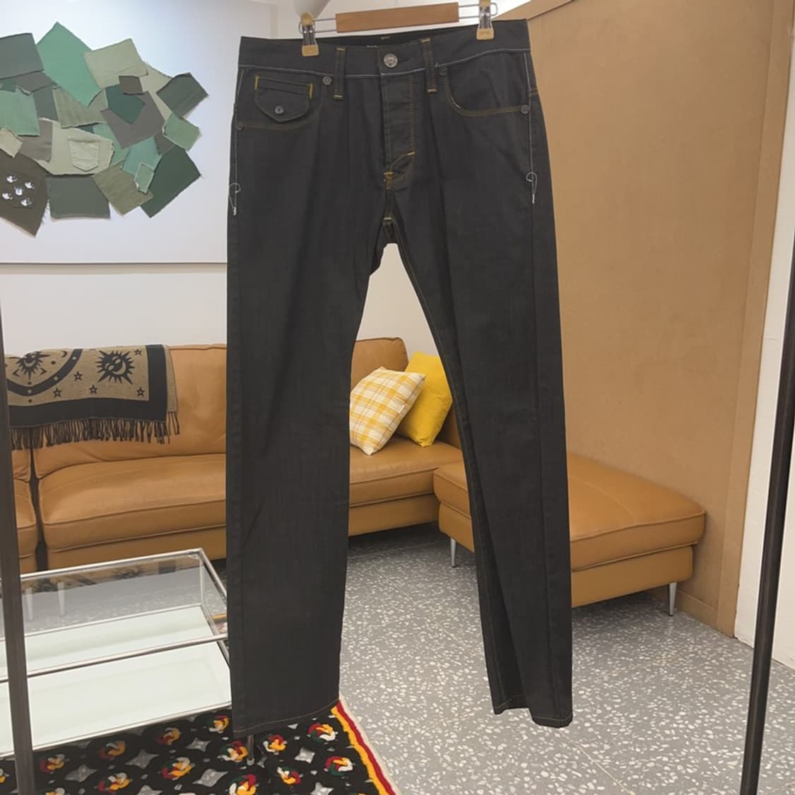 본 더치 올드스쿨 스트릿 키치 Y2K 데님 팬츠 30인치 C06836 상품이미지3