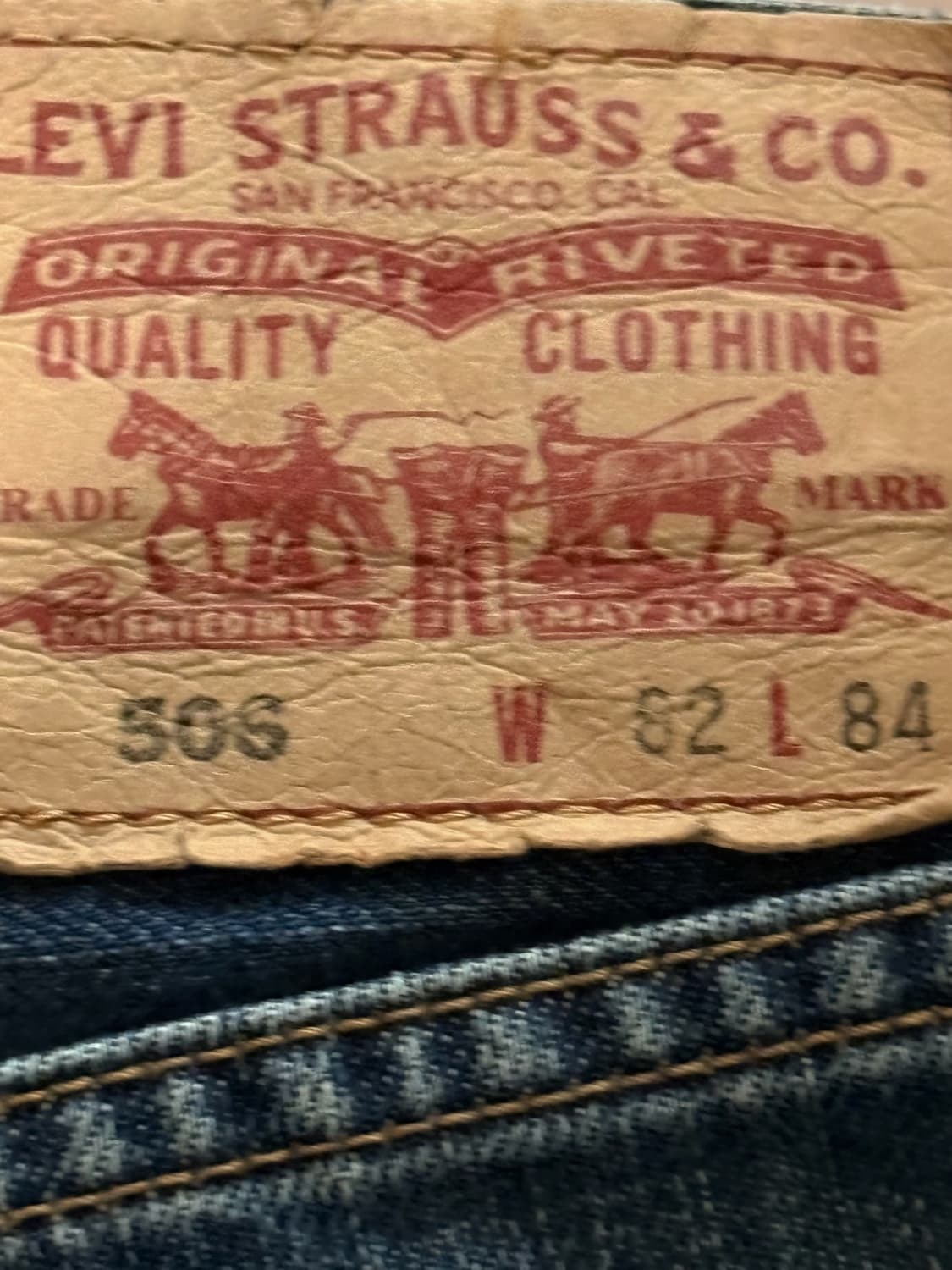 일본 리바이스 506 한정 빈티지 데님 팬츠 상품이미지3