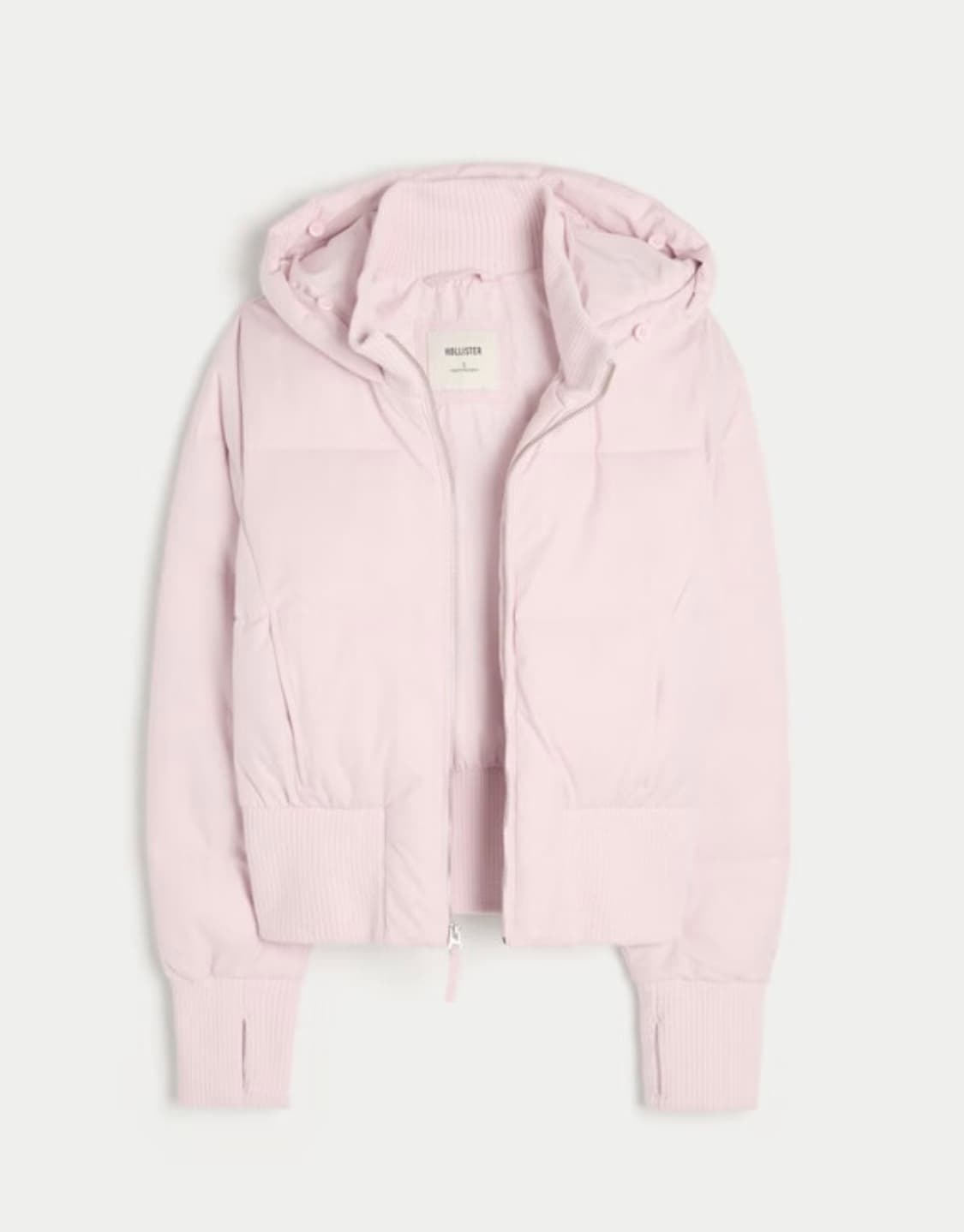 홀리스터 핑크 퍼 패딩S 상품이미지2